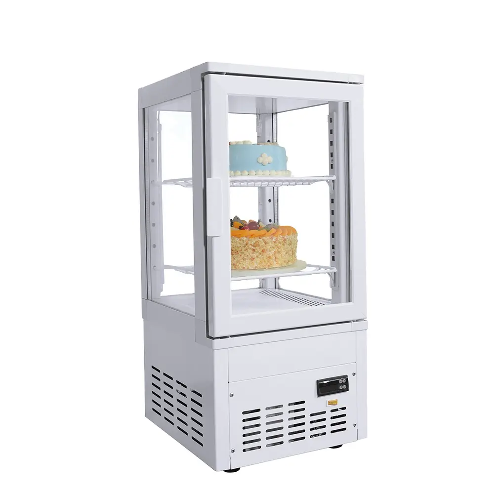 Kenkuhl vatrina Patisserie tủ trưng bày tủ lạnh với cửa kính bốn mặt