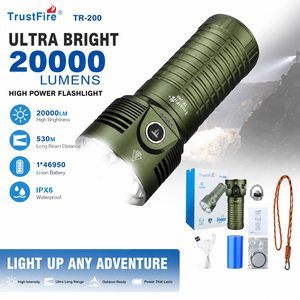 <span class=keywords><strong>Lampe</strong></span> <span class=keywords><strong>torche</strong></span> TrustFire TR-200 20000 lumens, haute puissance, étanche, rechargeable, <span class=keywords><strong>lampe</strong></span> de poche pour les aventures en plein air - Product Image 1