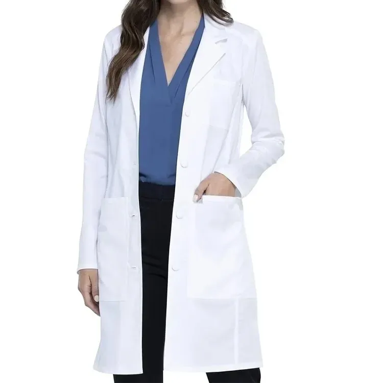 Grosir seragam dokter rumah sakit desainer mantel Lab pakaian kerja farmasi untuk seragam medis poliester wanita dan pria