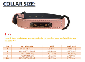 Collier pour chien en cuir PU réglable avec étiquette personnalisée en gros - Product Image 2