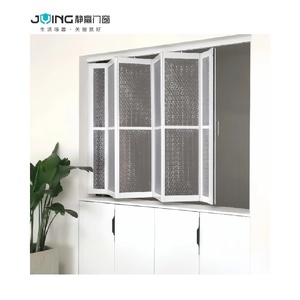 Jying tùy chỉnh kích thước ban công gấp đôi cửa sổ với kính cường lực và khung gấp nhôm - Product Image 5