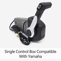 Caja de control vertical frontal simple/doble para acelerador y arranque de motor fueraborda, compatible con motores de barco Yamaha
