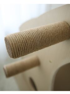 OEM lüks 170cm yüksek kalite büyük kedi ağacı sıcak satış çevre dostu ve dayanıklı interaktif Pet oyuncaklar lüks ahşap ve Sisal malzeme - Product Image 5