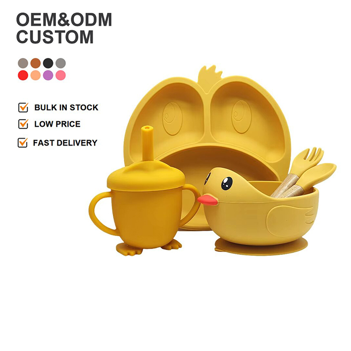 Custom Printed Silicone Baby Kids Dining