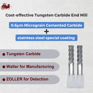 Fresa de acero inoxidable SUS, fresa de extremo de carburo sólido, broca de enrutador <span class=keywords><strong>CNC</strong></span>, herramientas <span class=keywords><strong>CNC</strong></span> para acero inoxidable - Product Image 3