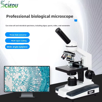 SCIEDU Monocular Biological Microscope LED Light Student Teaching Laboratory Experiments Cell Observation Microscope