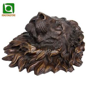 <span class=keywords><strong>Statue</strong></span> <span class=keywords><strong>de</strong></span> tête <span class=keywords><strong>de</strong></span> <span class=keywords><strong>Lion</strong></span> <span class=keywords><strong>en</strong></span> laiton, Sculpture animale <span class=keywords><strong>en</strong></span> Bronze antique - Product Image 5