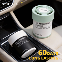 Gel désodorisant pour voiture solide et durable, vente en gros de parfum pour voiture, diffuseur en verre, accessoires intérieurs de voiture, fournisseur de parfum