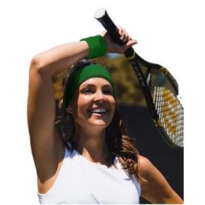 Échantillon Gratuit : Bandeaux de Sport Vert Clair de Qualité Supérieure pour Femmes, Hommes, Filles et Garçons – Idéaux pour la Gym, l'Entraînement et le Yoga, Super Confortables - Product Image 6