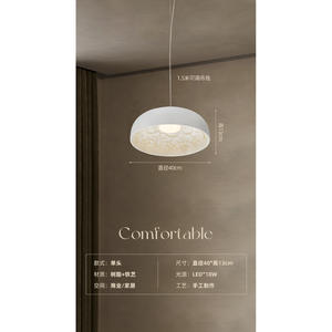 Lámpara de Araña para Restaurante Francés Sky Garden, Diseño Creativo de Lujo Retro Tallado, Ambiente Artístico, Lámpara LED de Corriente Alterna para Dormitorio o Estudio - Product Image 6