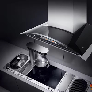Campana Extractora <span class=keywords><strong>de</strong></span> Humo para <span class=keywords><strong>Cocina</strong></span>, <span class=keywords><strong>Precio</strong></span> <span class=keywords><strong>de</strong></span> Fábrica, 900 mm, Silenciosa, Montada en la Pared, Curva - Product Image 4