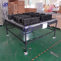 Scène modulaire portable à structure en treillis pour diverses scénarios d'activités, hauteur réglable, options de plusieurs tailles, contreplaqué TUV/Aluminium/Fer