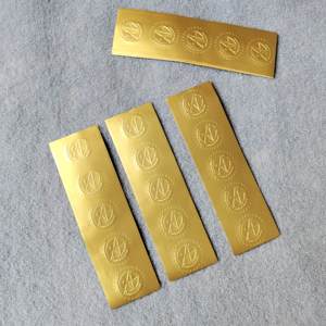 Etiqueta Adhesiva de Lujo con Logotipo Personalizado en Color Dorado para Tiendas de Ropa, Sellado de Empaques, Diseño de Marca, Impresión de Etiquetas para Pequeñas Empresas - Product Image 2