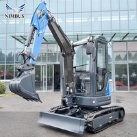 Mini-excavatrice NIMBUS avec moteur Yanmar EPA, 2,8 tonnes, micro-excavatrice sur chenilles, 1 tonne, 2 tonnes, petite excavatrice agricole à vendre, livraison gratuite