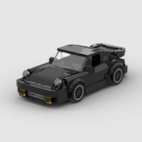 Blocs de construction MOC en plastique compatibles avec la voiture de course noire 83496, jouet éducatif créatif pour enfants, assemblage Birkcs