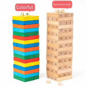 Set di Blocchi di Costruzione in Legno per Bambini, Gioco Educativo Digitale per Impilare, Giocattolo per l'Educazione Precoce e l'Interazione Genitore-Figlio - Product Image 5