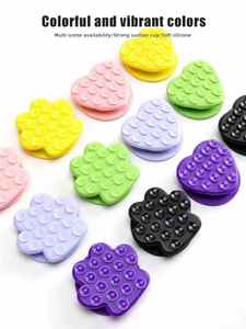 Silicone hai mặt dính điện thoại grip với cốc hút Non-Slip di động đứng trường hợp đối với điện thoại thông minh - Product Image 2