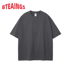 Camiseta de algodón transpirable y anti-ultravioleta para hombre, estilo streetwear, color tierra, manga corta, lisa, 275g, nueva colección 2026 EXISTANCE - Product Image 2