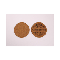 Sous-verres en bois durables avec motifs peints sur mesure, tapis de table carrés contemporains écologiques pour cuisine (Neture OT094)