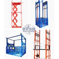 Ascenseurs de marchandises les plus populaires, ascenseur de marchandises, élévateur hydraulique à simple ou double guide, élévateur industriel pour entrepôt