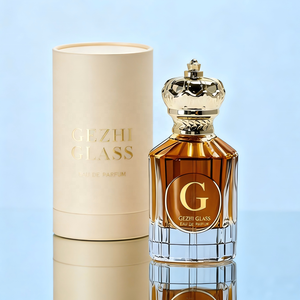 Botellas de Perfume Vacías de 50 <span class=keywords><strong>ml</strong></span> de Alta Popularidad, Botellas de Perfume Redondas Vintage Bonitas, Botella de Perfume de 50 <span class=keywords><strong>ml</strong></span> con Caja y Tapa de Corona - Product Image 2