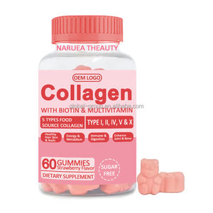 Gummies de Collagène Hydrolysé en Marque Blanche OEM avec Biotine et Vitamine <span class=keywords><strong>C</strong></span> pour Cheveux, Peau et Ongles - Product Image 1