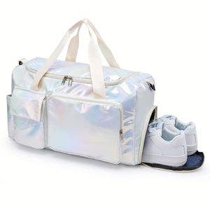 Sac de sport résistant à l'eau avec compartiment pour vêtements mouillés, sacs de voyage, sacs de week-end avec compartiment pour chaussures - Product Image 2