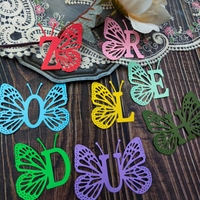 6cm lettera farfalla metallo capitale 26 alfabeto taglio muore per fare qualsiasi parola Die tagli goffratura Stencil per fai da te Scrapbooking