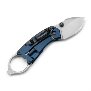 มีดพับ EDC คุณภาพสูง KS8710 ปรับแต่งได้ ผลิตจากเหล็กสแตนเลส 8Cr13Mov พร้อมปลอกหนัง DIY แบบ OEM - Product Image 4