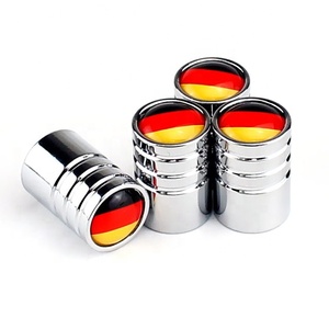 Bouchons de Valve de pneu de voiture en métal chromés couvercles de Valve de tige d'air universels avec Logo personnalisé, joint torique en caoutchouc - Product Image 5