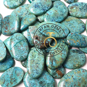 100% Natural Chrysocolla Loose Cabochon Oval Cut 20-40mm 7-12g Precious Gemstone for Jewelry Making Indian Manufacturer Bulk OEM - Product Image 3