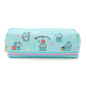 YE152 Kuromi square leather double zipper children's pen bag cartoon student ins wind pencil case pencil storage bag