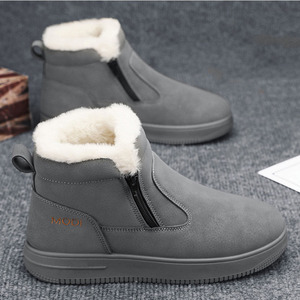 Stivali da Neve da <span class=keywords><strong>Uomo</strong></span> <span class=keywords><strong>con</strong></span> Fodera in Peluche, Zip Laterale, Slip-On, Piattaforma Rialzata, in Camoscio, Caldi per l'Inverno, Antiscivolo, Casual - Product Image 6