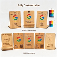 Carte de paiement sans contact NFC Google Reviews avec puce NTAG215, 13,56 MHz, programmable, étanche, avec fonction URL et code QR