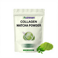 Poudre de Matcha Bio en Gros Marque Privée Ausreson OEM – Complément Beauté Éclaircissant pour la Peau, Poudre de Collagène Matcha Biologique