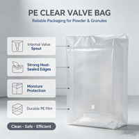 Sacs à valve en PE durables, impression personnalisée, auto-fermants, micro-perforés, imperméables, pour poudres alimentaires