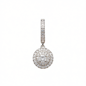 Orecchini a Clip per Donna con Incastonatura Completa Scintillante, Eleganti e alla Moda, per Uso Quotidiano e Feste, Accessorio Gioiello Non Forato - Product Image 1