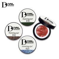 BD Échantillon Gratuit Conception Haute Qualité 36 Couleurs Peinture Gel Peinture Nail Art Uv Gel Polish Oem Label Privé Uv Led Peint Gel