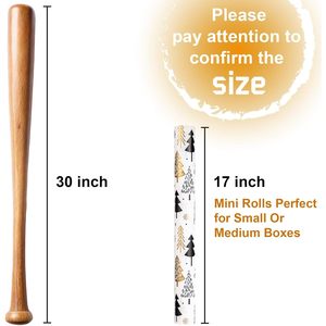 MAYPLUSS Christmas Trees Wrapping <b>Paper</b> 17 Inch X 33 Feet Minimalistic Gold Design Eco-Friendly Gift <b>Wrap</b> - Product Image 6