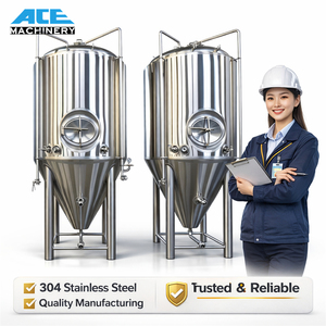500L 1000L 10Bbl Ethanol Tanks Fermentation Tank Beer Fermenter With Jacket - Product Image 1