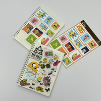 Feuille d'autocollants A4 A5 A6 personnalisée en vinyle imperméable, découpée à la forme, avec logo imprimé UV, colorée, pour agenda quotidien