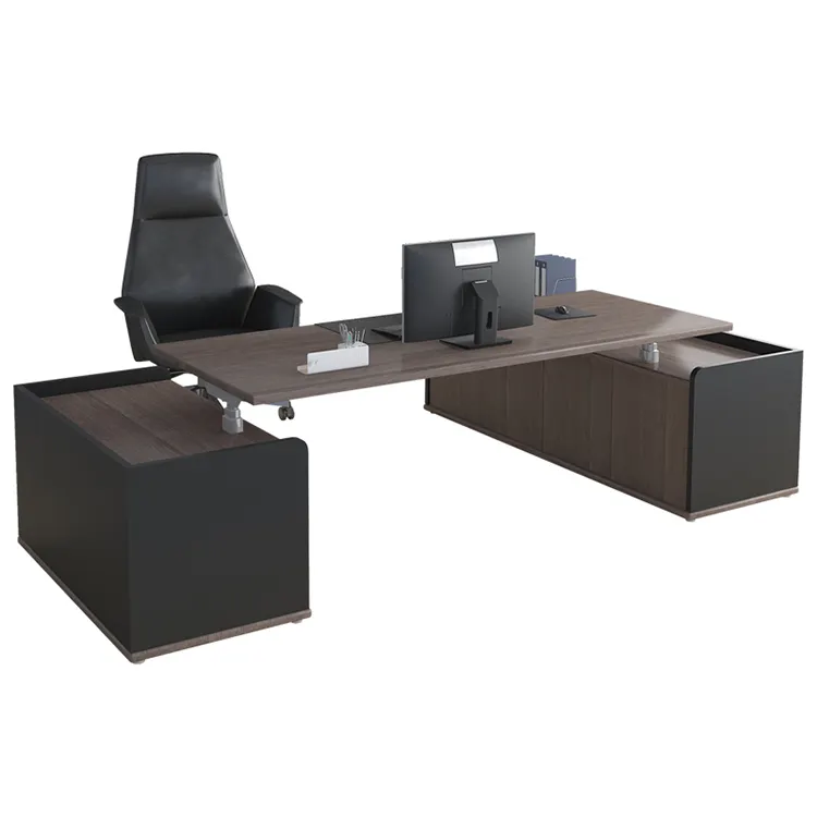Neues Design Lifting Büromöbel Führungskraft Stehplatz höhenverstellbar Manager Chef Schreibtisch mit doppelseitigen Schränke