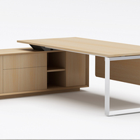 Nouveau bureau de direction moderne avec structure en fer robuste et garantie de 5 ans