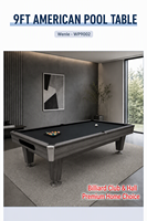 Table de billard américaine professionnelle de 9 pieds en ardoise, haute qualité, pour billard à 8 et 9 boules, avec accessoires complets, prix usine