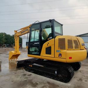 Excavadora de cadenas usada Komatsu PC70MR de segunda mano, excavadora Komatsu PC70 usada disponible con certificación CE y EPA, cucharón incluido, en venta. - Product Image 2