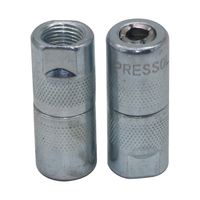 ZM-0273 Buse et raccord de graisseur 1/8 po, 4 mâchoires, tête hexagonale zinguée, connexion femelle, basse pression, pièces automobiles