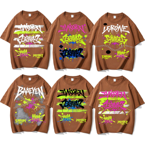 Camiseta personalizada de alta calidad para hombre, estilo oversize con hombros caídos, estilo urbano, hip-hop retro, estampado DTG, algodón grueso. - Product Image 4