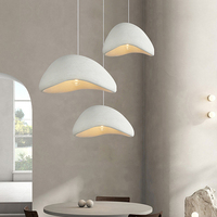 Luminaires suspendus modernes pour plafond intérieur, pour salle à manger, bar, restaurant, design Wabi Sabi, lampes suspendues LED, taille moyenne