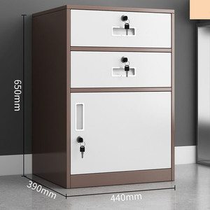 Bán Sỉ Tủ Đựng Hồ Sơ Di Chuyển Được Tủ Đựng Dữ Liệu Tủ Sắt Nhỏ Một Cửa Có Hai Ngăn Kéo - Product Image 3