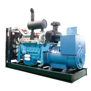 Портативный дизельный генератор открытого типа с водяным охлаждением, 6 цилиндров, 200 кВт